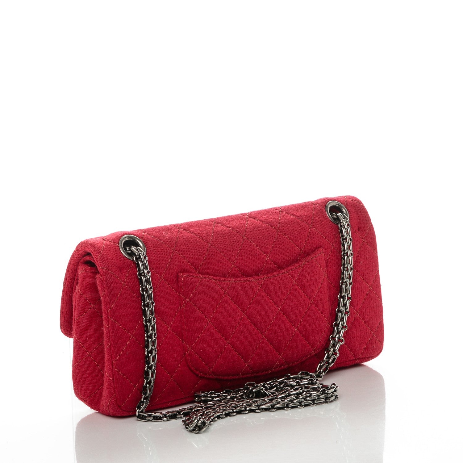 Chanel Jersey Quilted 2.55 Reissue East West Flap Dark Pink 3 of 7