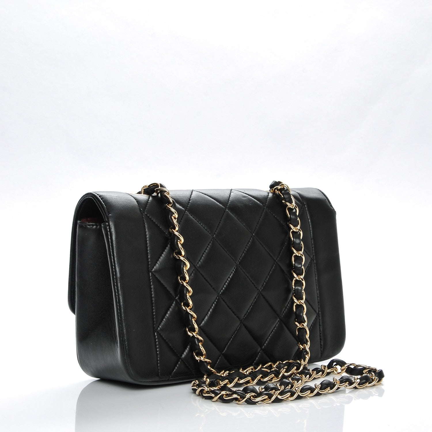 Chanel Lambskin Quilted Small Single Flap Black 3 of 12