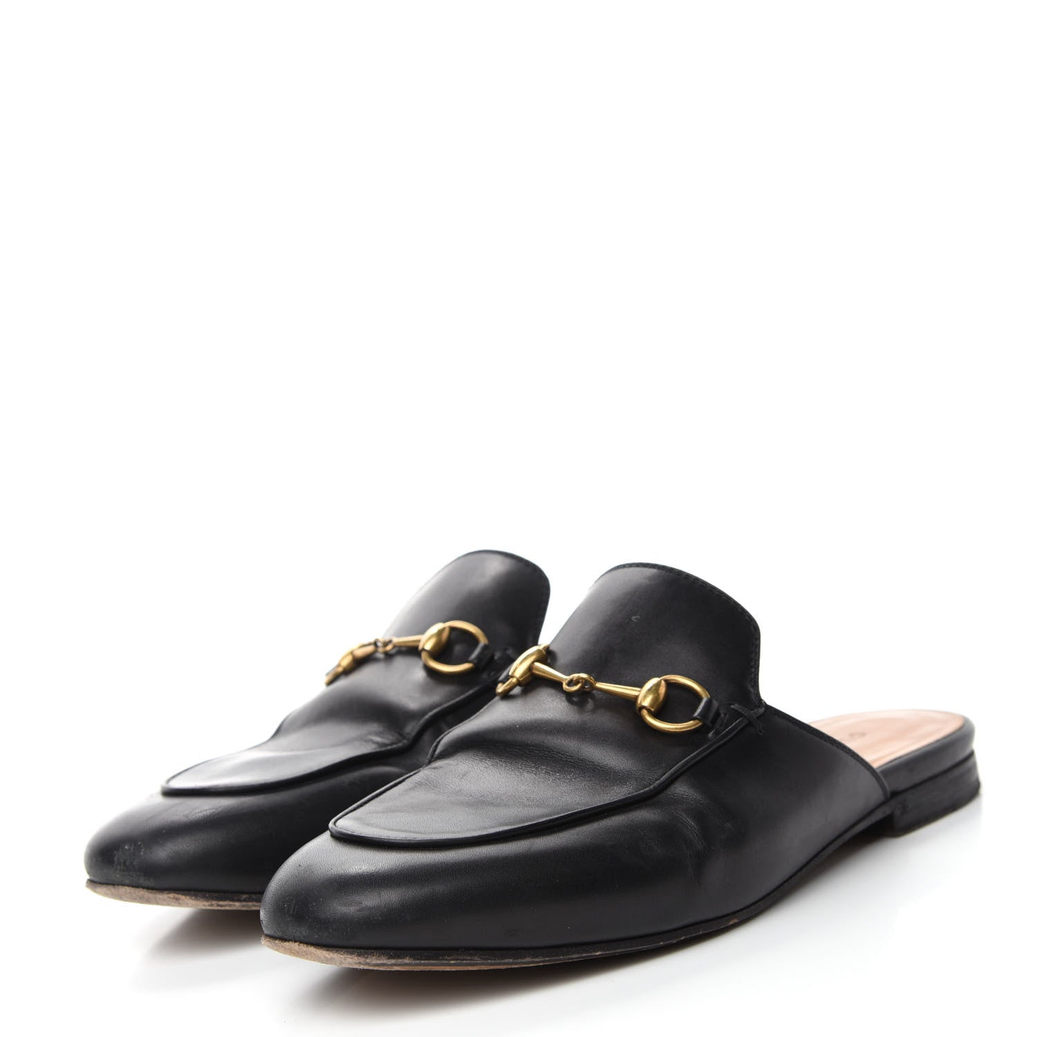 Gucci Calfskin Womens Princetown Slippers 38 Black 3 of 12