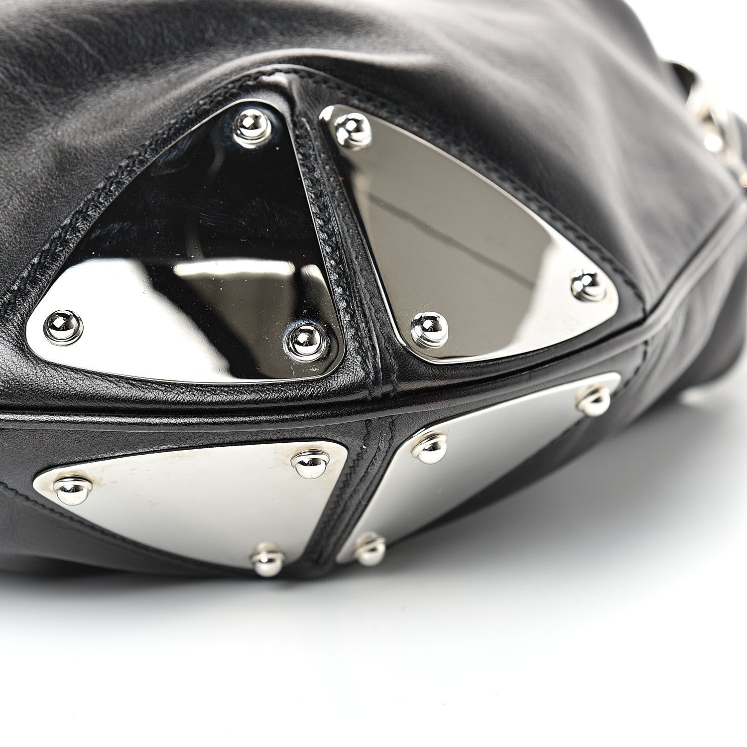 Gucci Calfskin Large Indy Top Handle Hobo Black 9 of 9