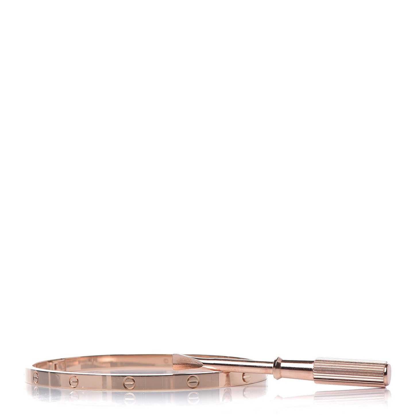 18K Pink Gold Small LOVE Bracelet 17