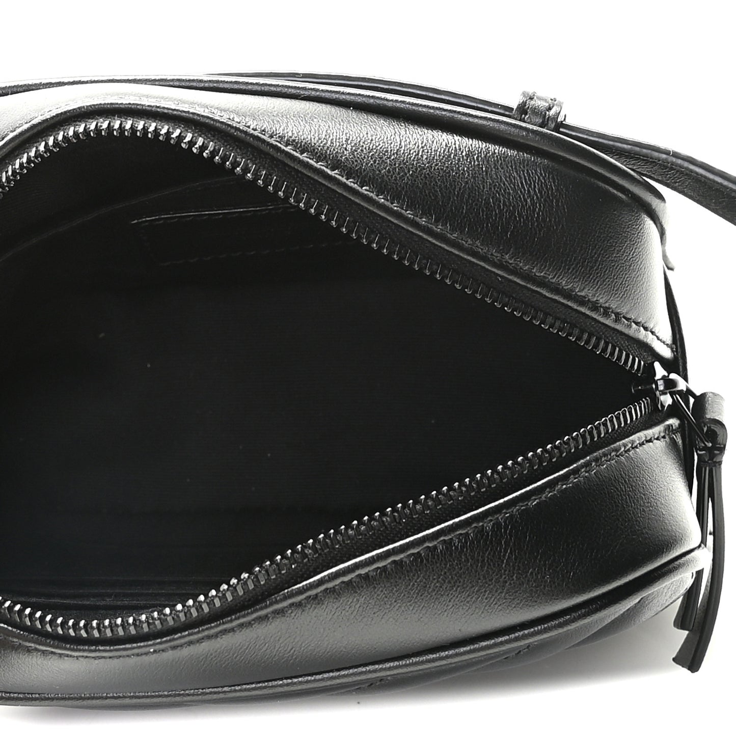 Calfskin Matelasse Monogram Lou Belt Bag Black