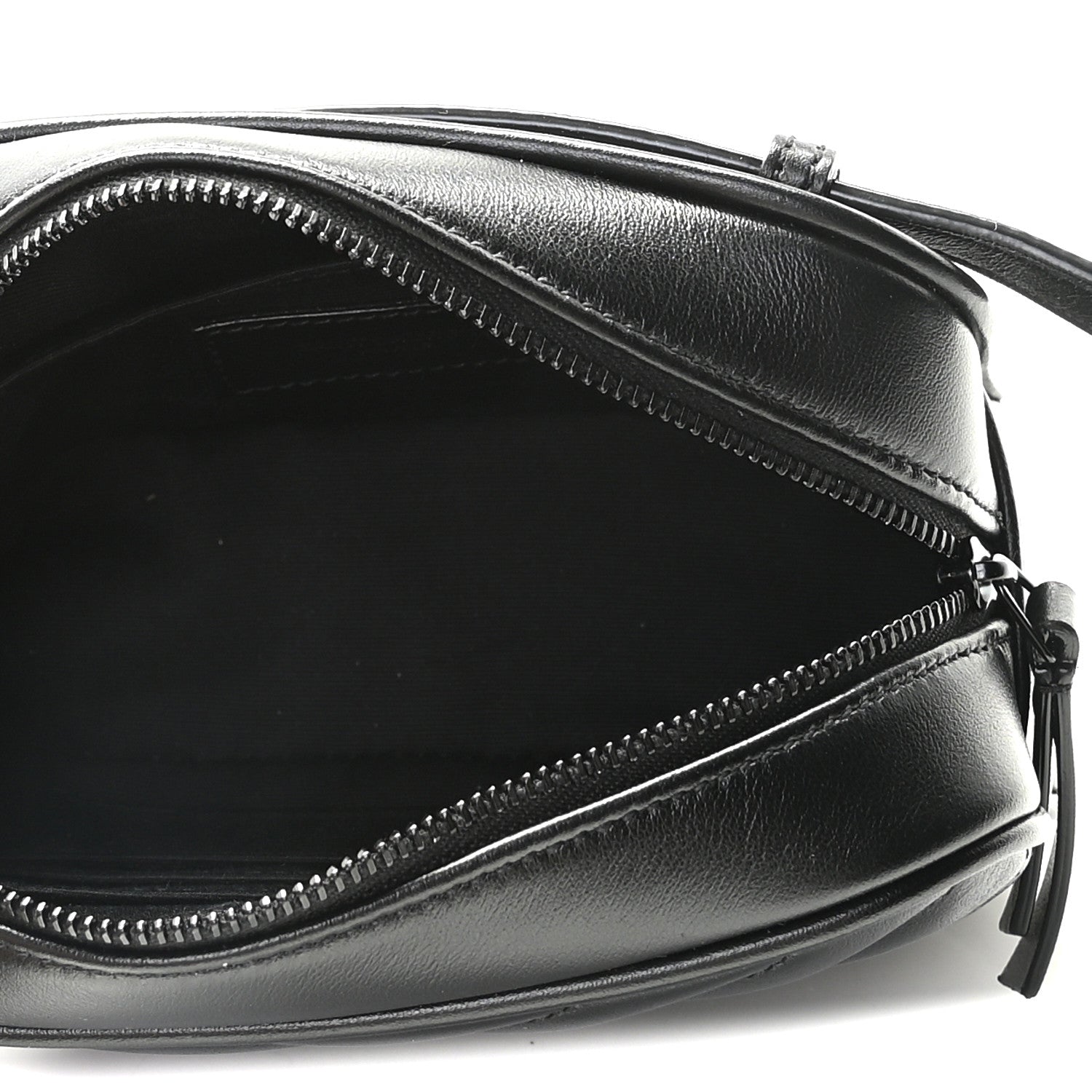 Saint Laurent Calfskin Matelasse Monogram Lou Belt Bag Black 5 of 10
