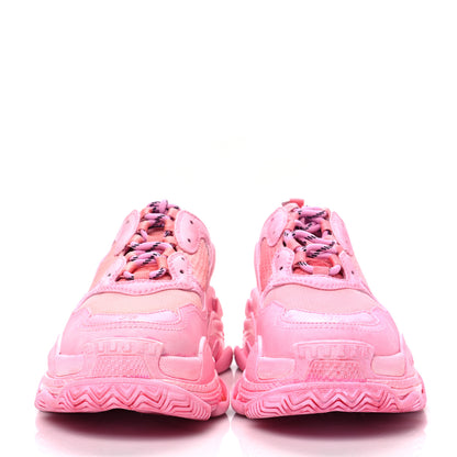 Balenciaga Fabric Mesh Dyed Womens Triple S Sneakers 39 Pink 2 of 7