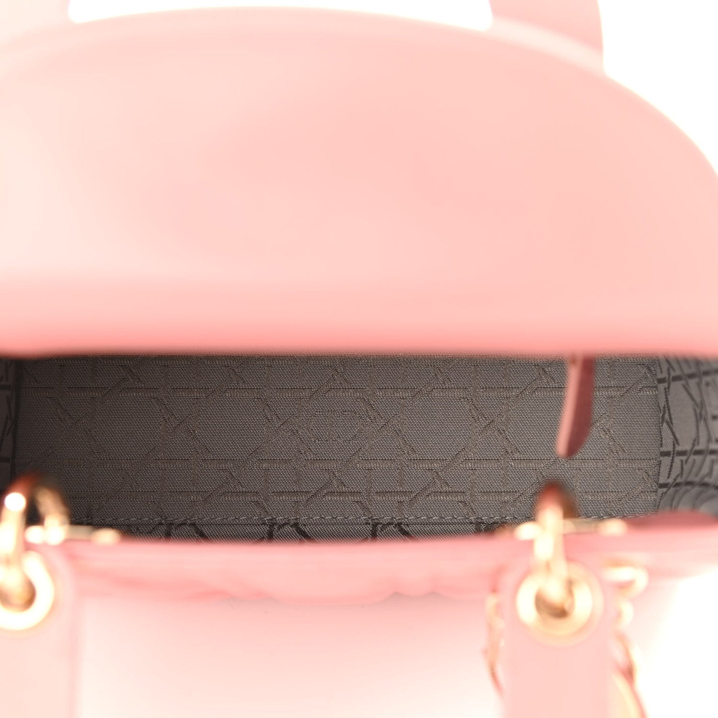Lambskin Cannage Small Lucky Badges My Lady Dior Pink