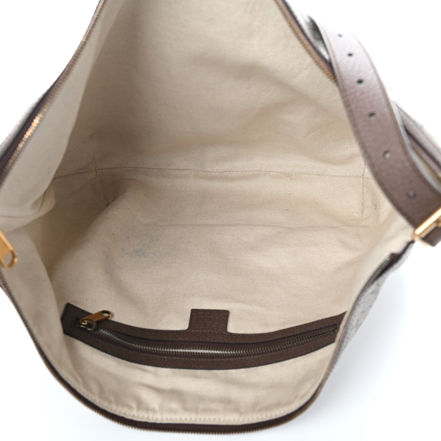 Gucci GG Supreme Monogram Web Ophidia Half Moon Hobo Brown 5 of 9