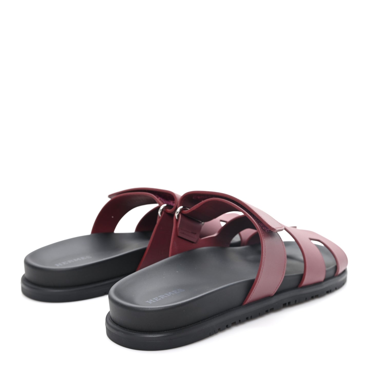 Calfskin Womens Chypre Sandals 40 Rouge H