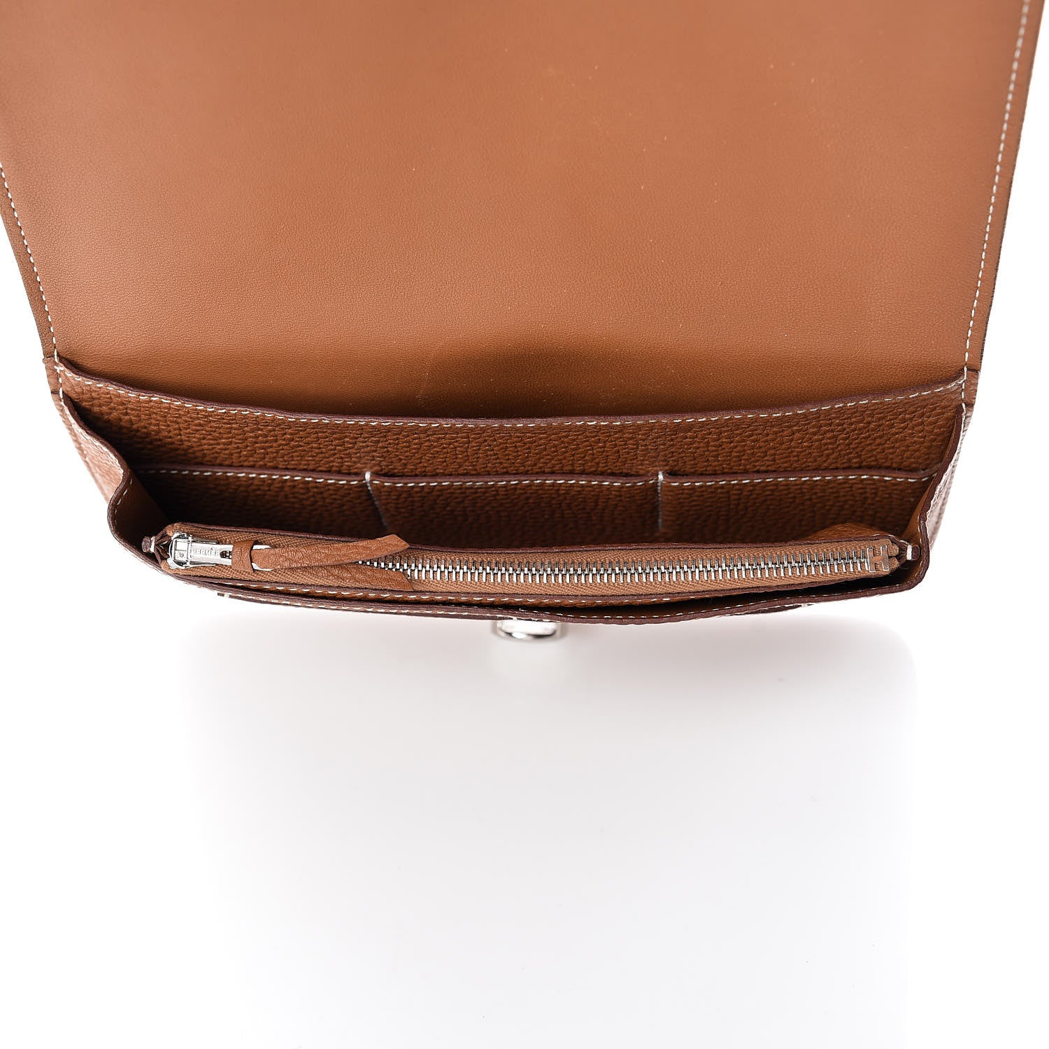 Hermes Togo Dogon Duo Wallet Gold 5 of 13