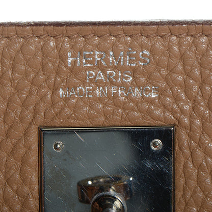 Hermes Taurillon Clemence Kelly Retourne 40 Tabac Camel 8 of 19