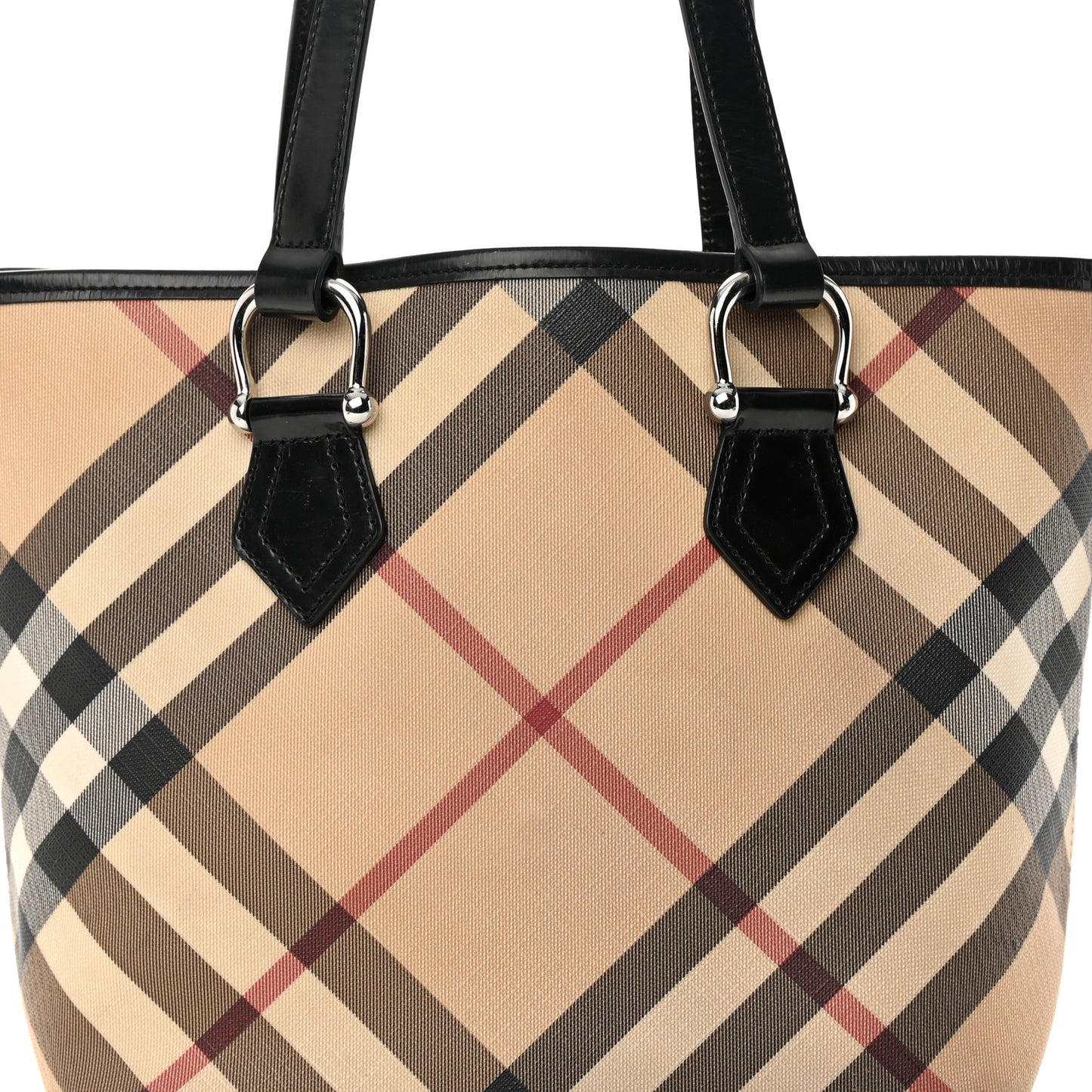 Nova Check Tote Black