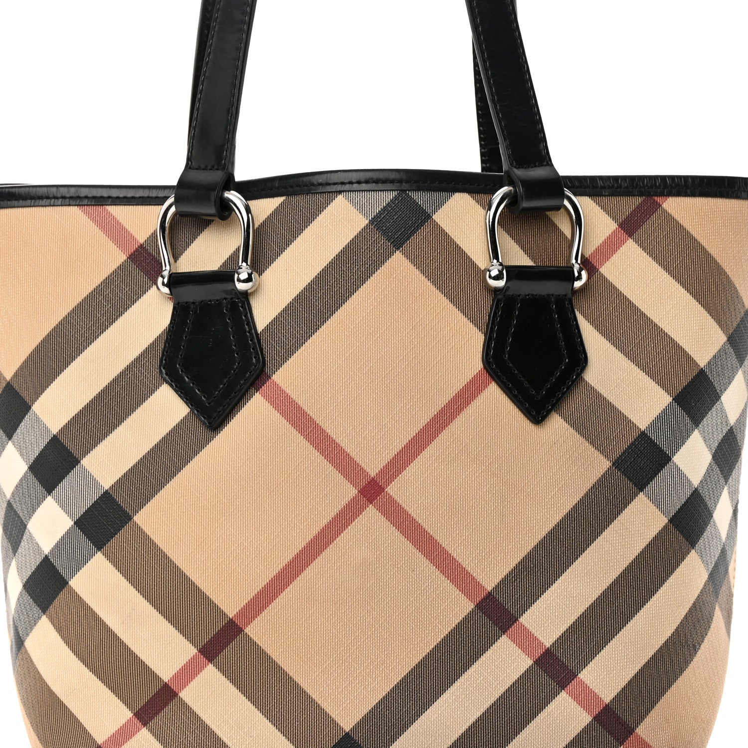 Burberry Nova Check Tote Black 9 of 18