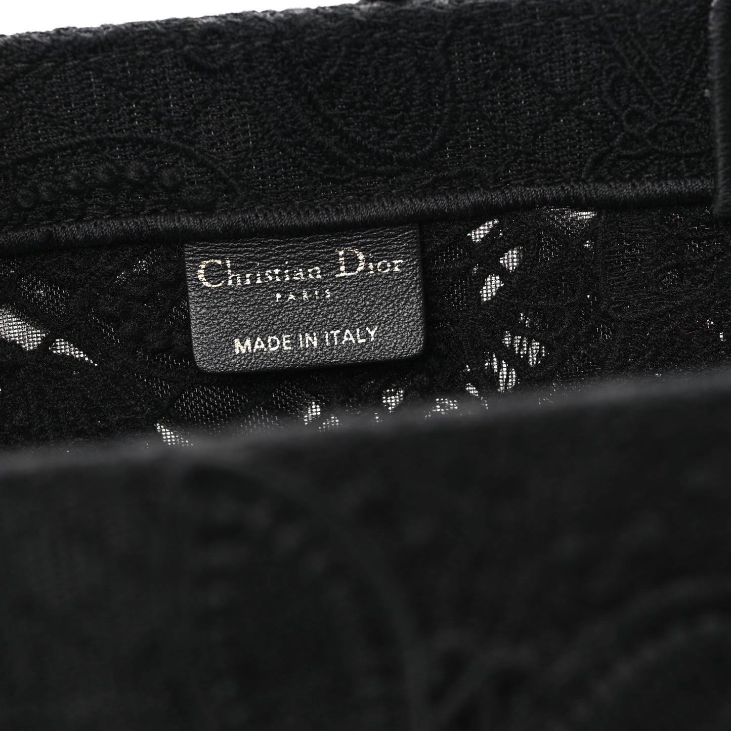 Embroidered 3D Macrame D-Lace Butterfly Medium Book Tote Black Multicolor