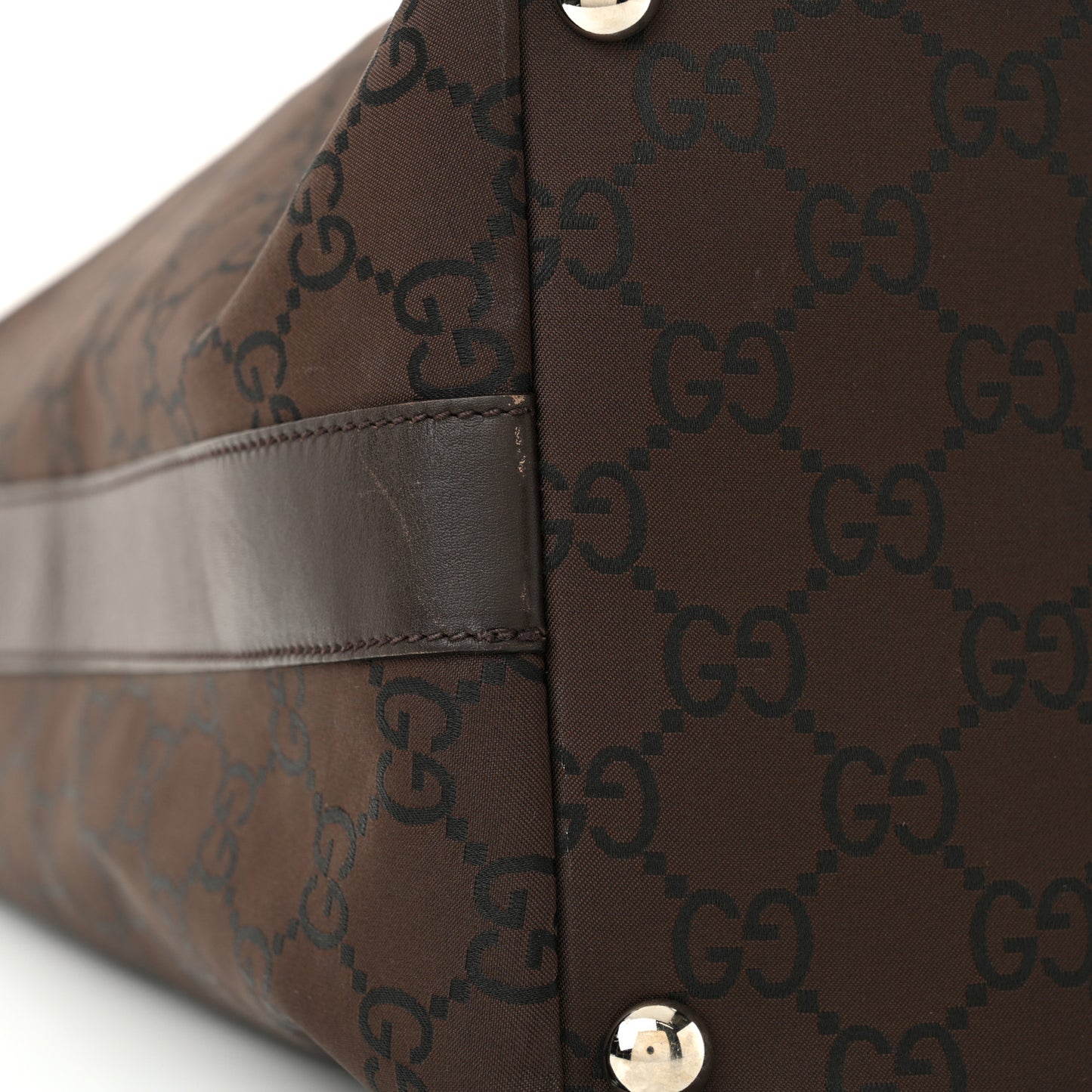 Nylon Monogram Extra Large Hobo Dark Brown
