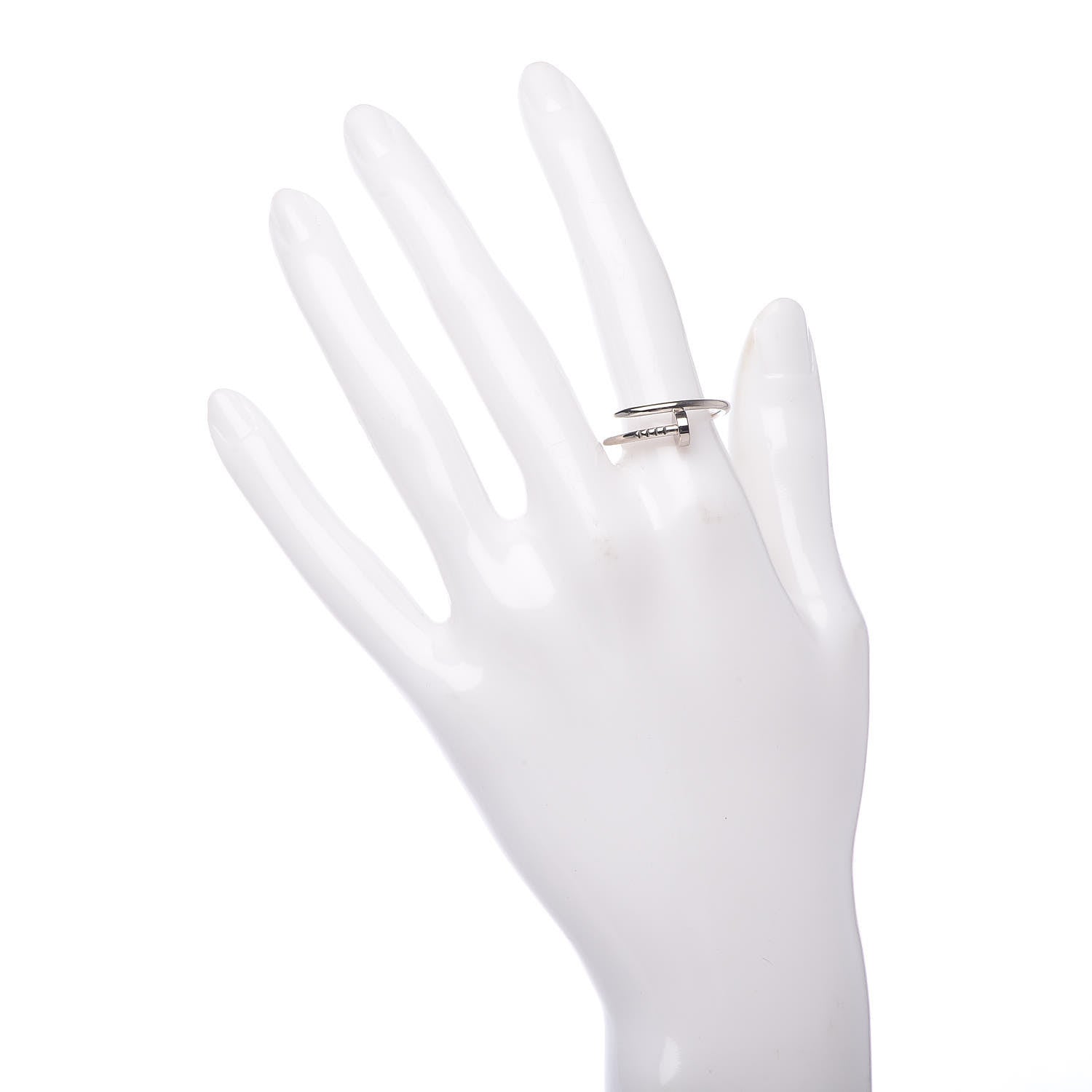 Cartier 18K White Gold Small Juste Un Clou Ring 57 8 2 of 5