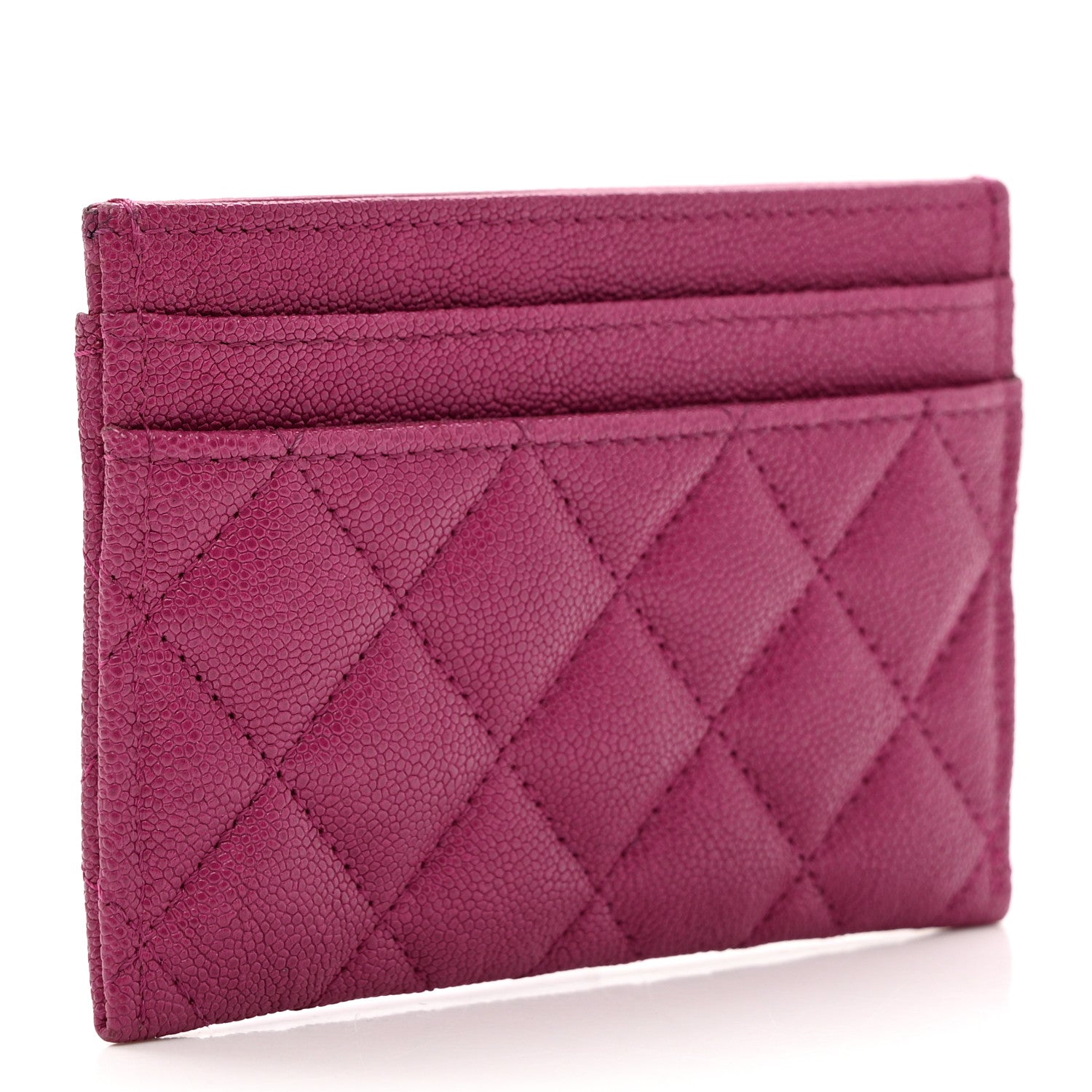 Chanel Caviar Quilted Boy Card Holder Fuchsia 3 of 9