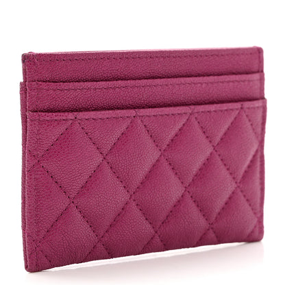 Chanel Caviar Quilted Boy Card Holder Fuchsia 3 of 9
