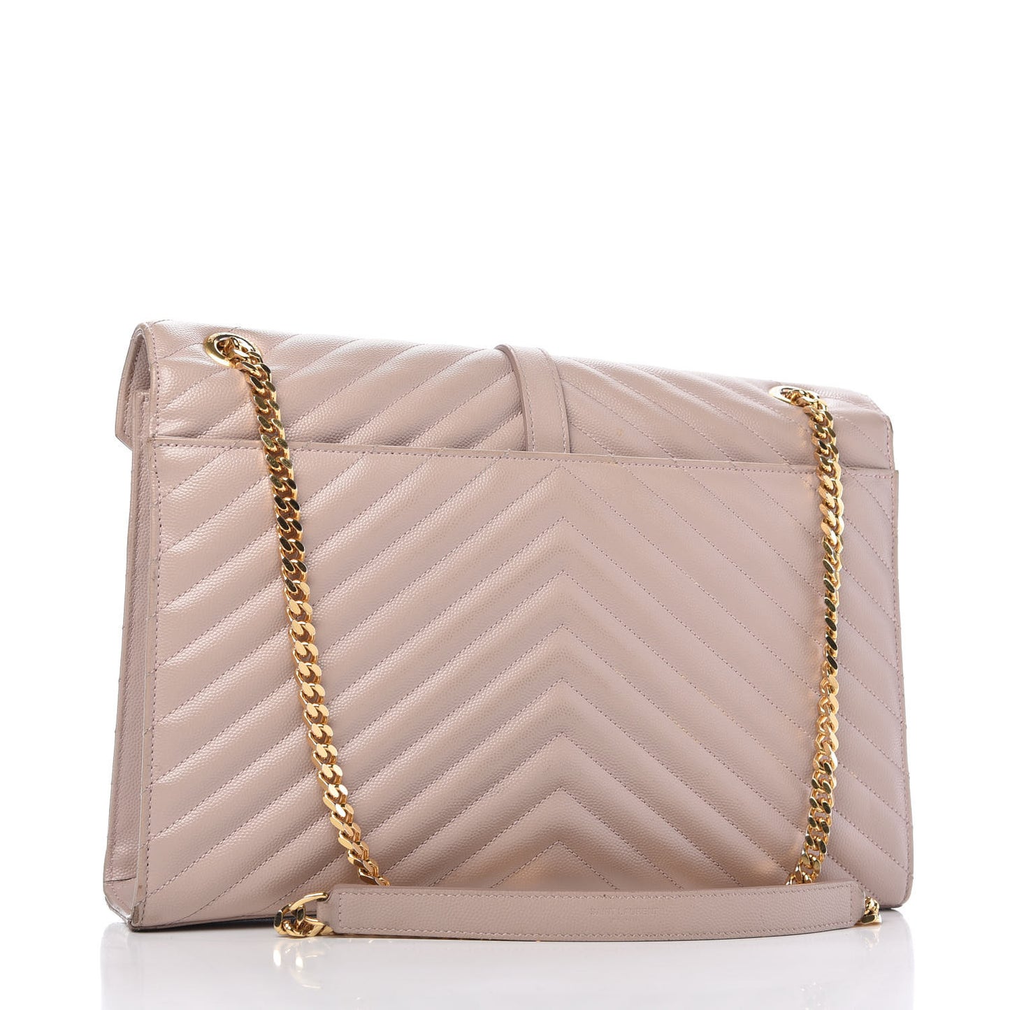 Grain De Poudre Matelasse Chevron Large Monogram Satchel Rose Antic
