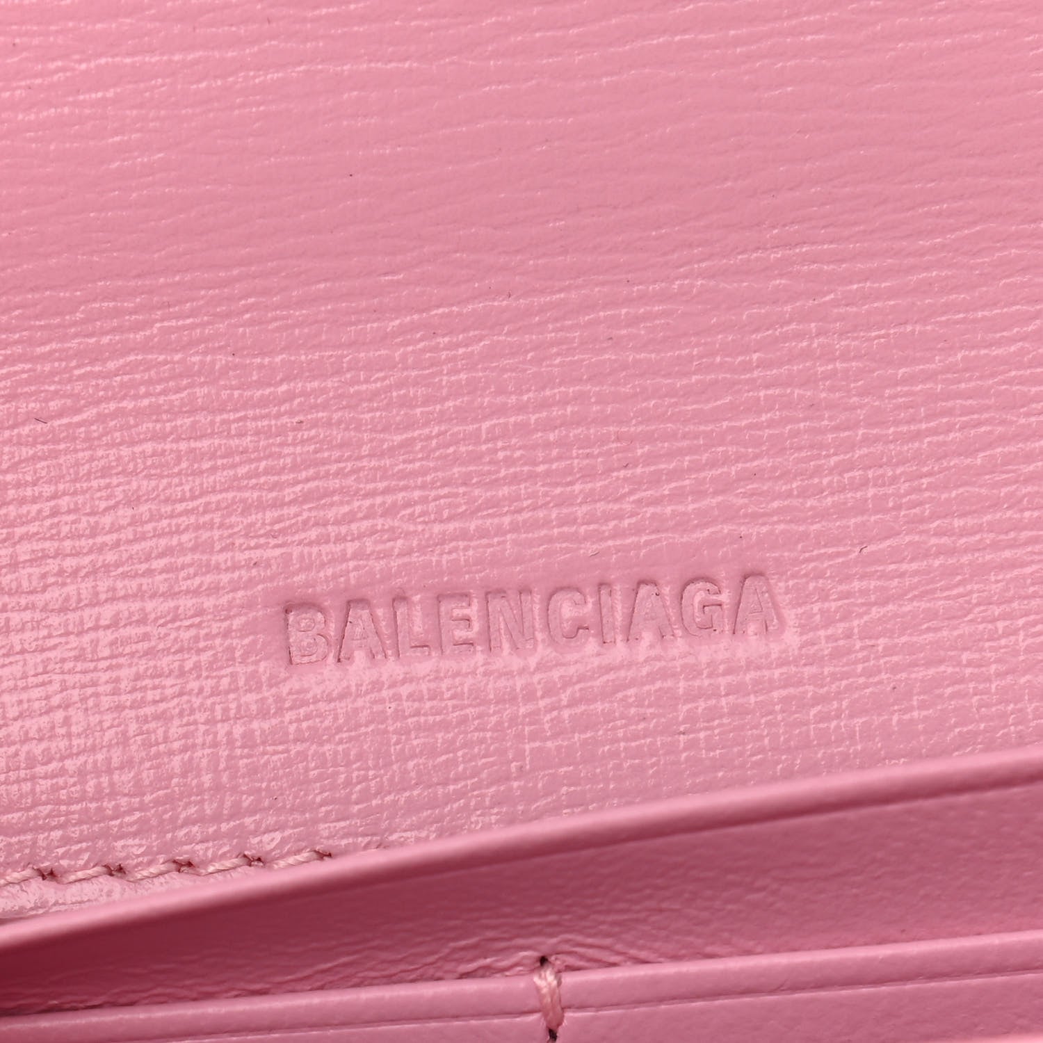 Balenciaga Calfskin Stripe Embossed Gossip Chain Bag XS Candy Pink 6 of 9