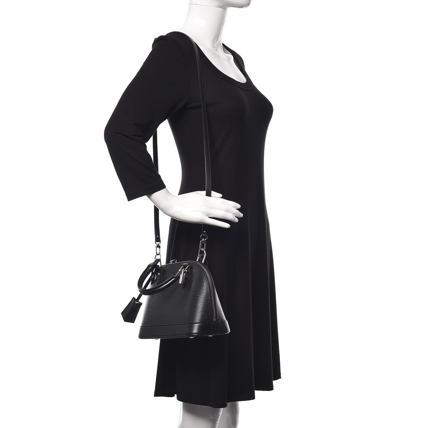 Louis Vuitton Epi Alma BB Black 2 of 9