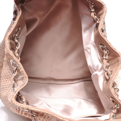 Chanel Python Tassel Drawstring Tote Beige 5 of 7