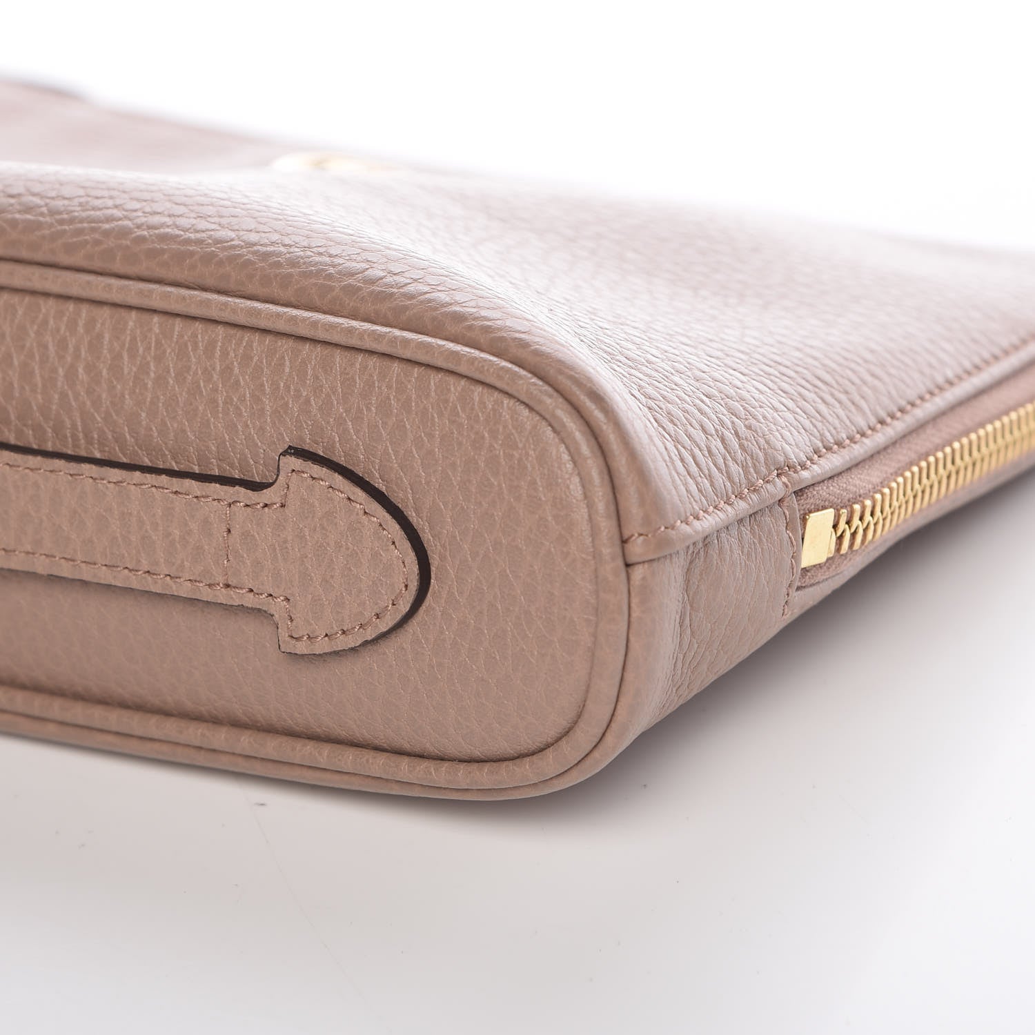Gucci Calfskin GG Marmont Zip Pouch Porcelain Rose 9 of 9