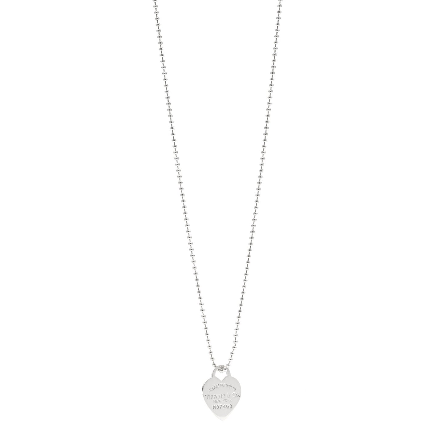 Sterling Silver Large Return to Tiffany Heart Pendant Necklace