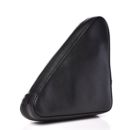 Balenciaga Calfskin M Triangle Pouch Black 2 of 10