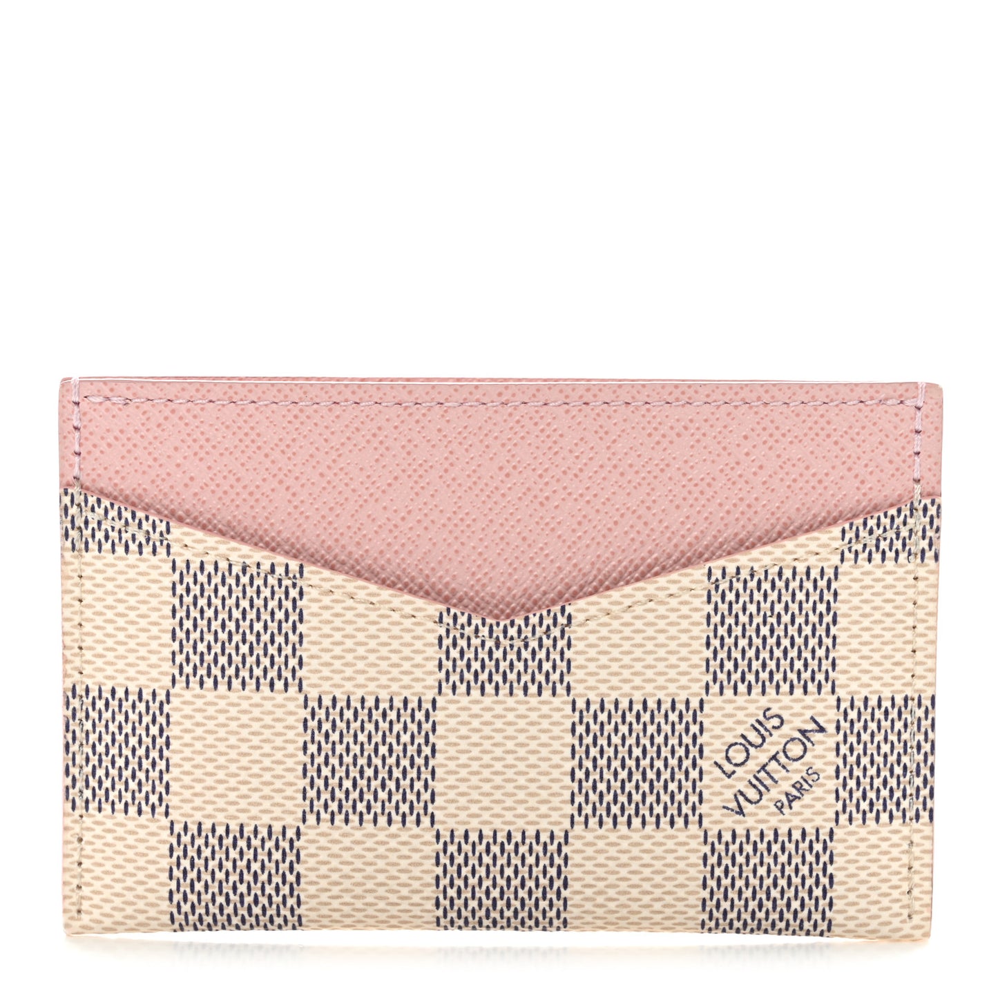Damier Azur Daily Card Holder Rose Ballerine