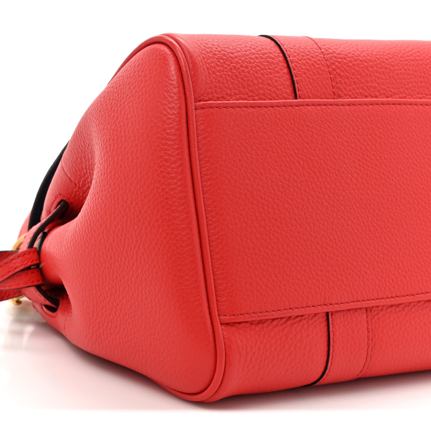 Classic Grain Small Bayswater Satchel Scarlet Red