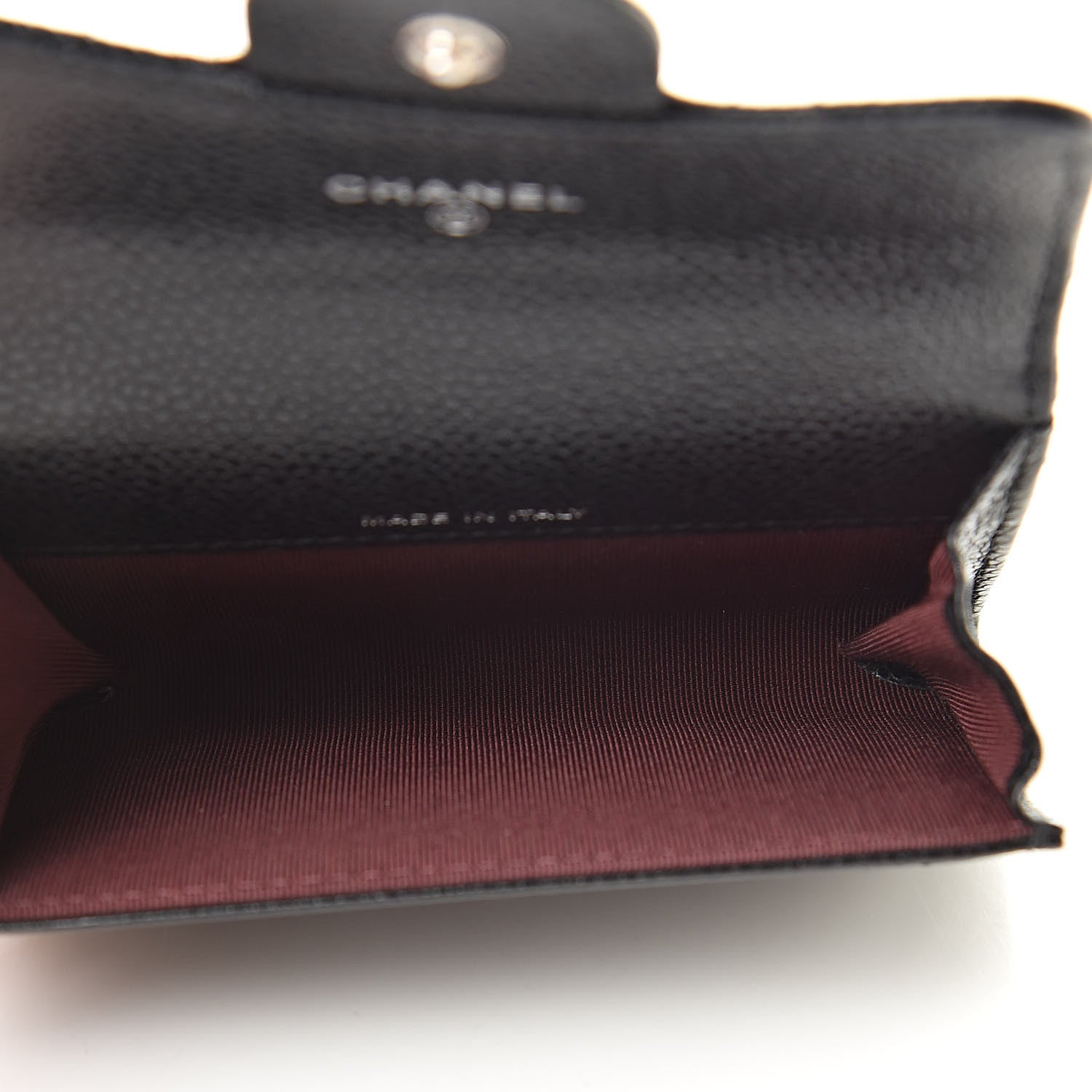Chanel Caviar Quilted Flap Card Holder Wallet Black 5 of 9