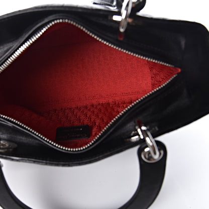 Christian Dior Lambskin Cannage Medium Lady Dior Black 5 of 15