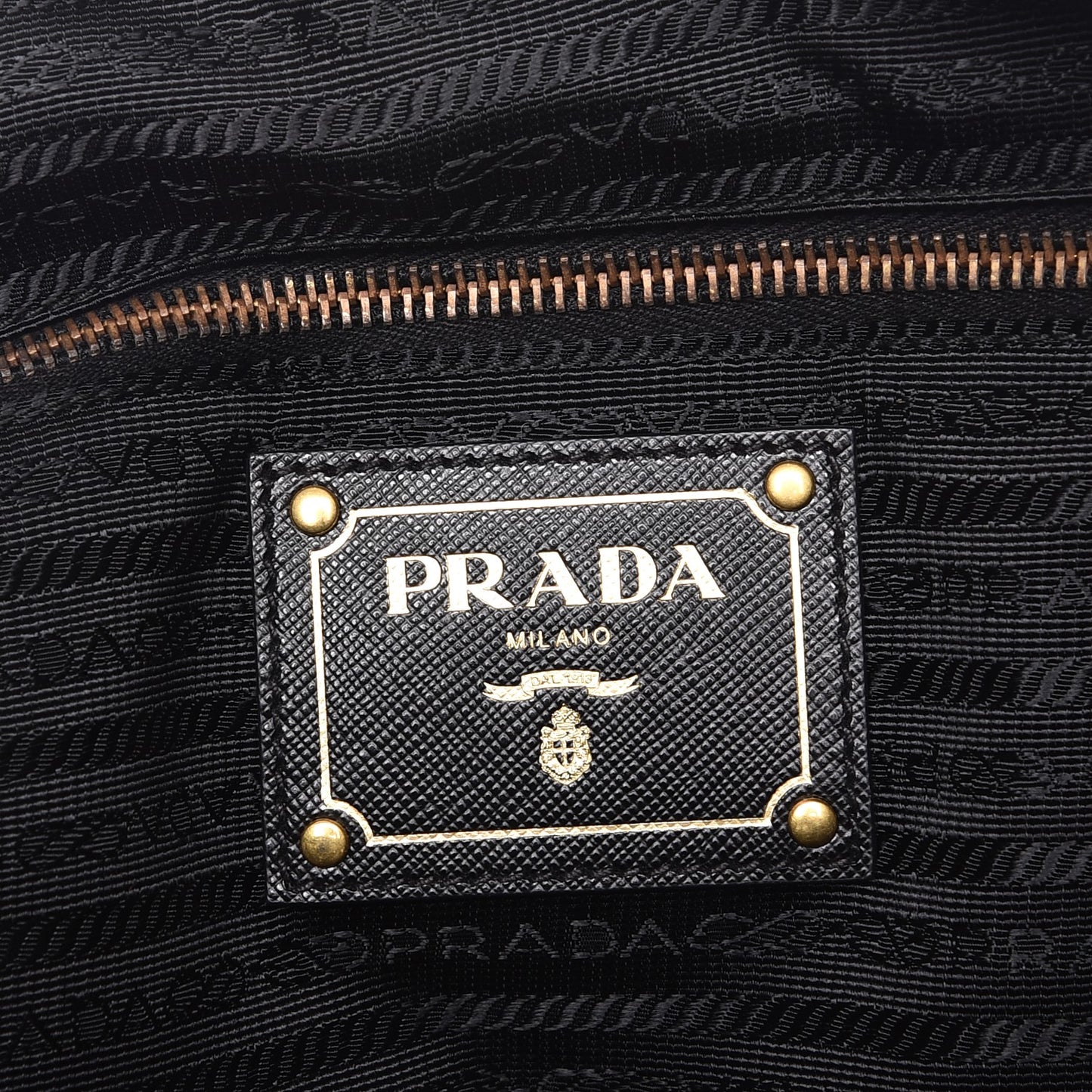 Tessuto Nylon Jacquard Logo Tote Nero Black