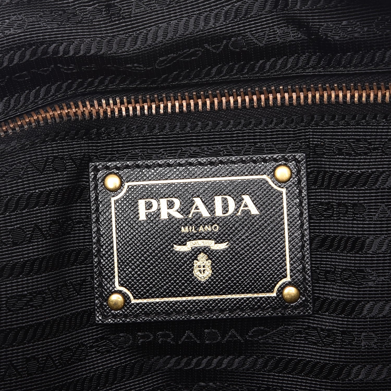 Prada Tessuto Nylon Jacquard Logo Tote Nero Black 6 of 8