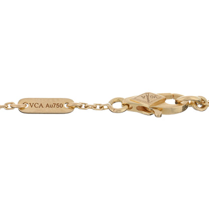 Van Cleef & Arpels 18K Yellow Gold Mother of Pearl Sweet Alhambra Bracelet 3 of 4