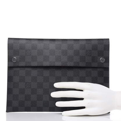 Louis Vuitton Damier Graphite Large Alpha Pochette 2 of 7