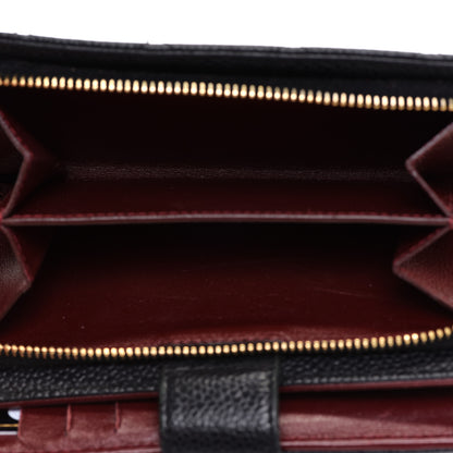 Chanel Caviar Quilted CC French Wallet Black 5 of 15