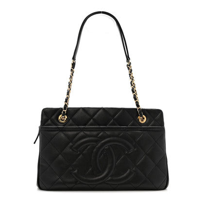 Chanel Caviar Quilted Timeless CC Soft Tote Black 1 of 14