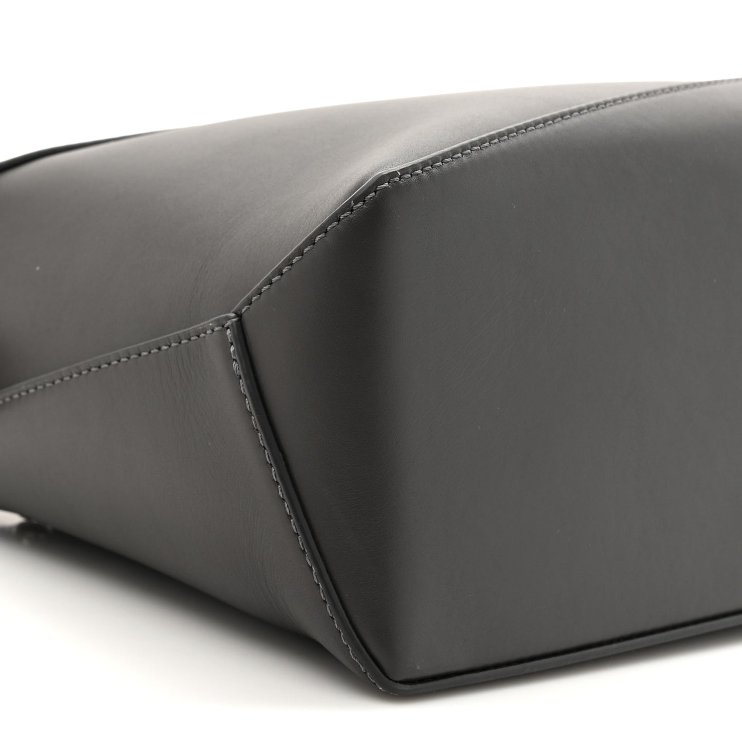 X SUNA FUJITA Calfskin Small Puzzle Edge Bag Grey