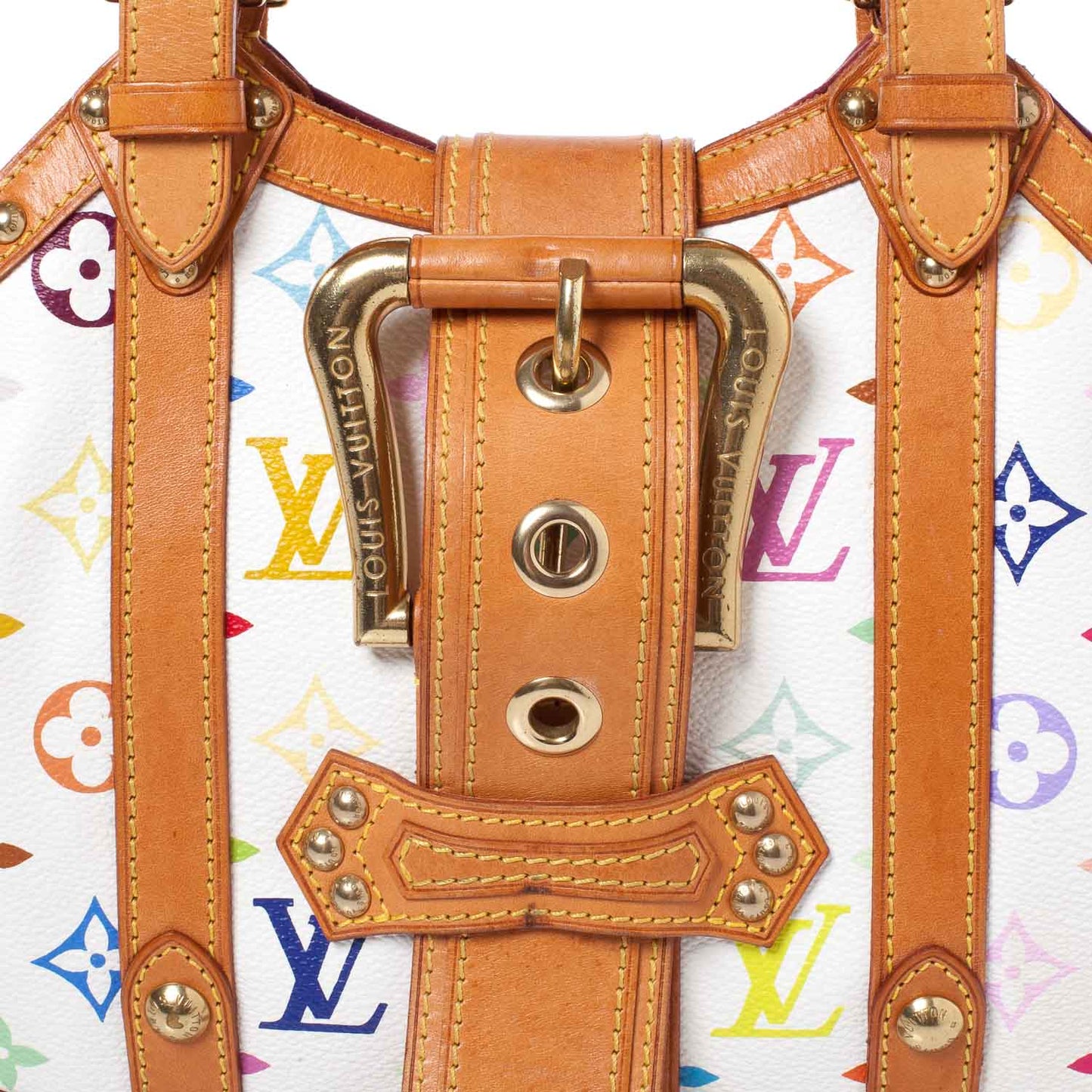 Monogram Multicolor Theda GM White