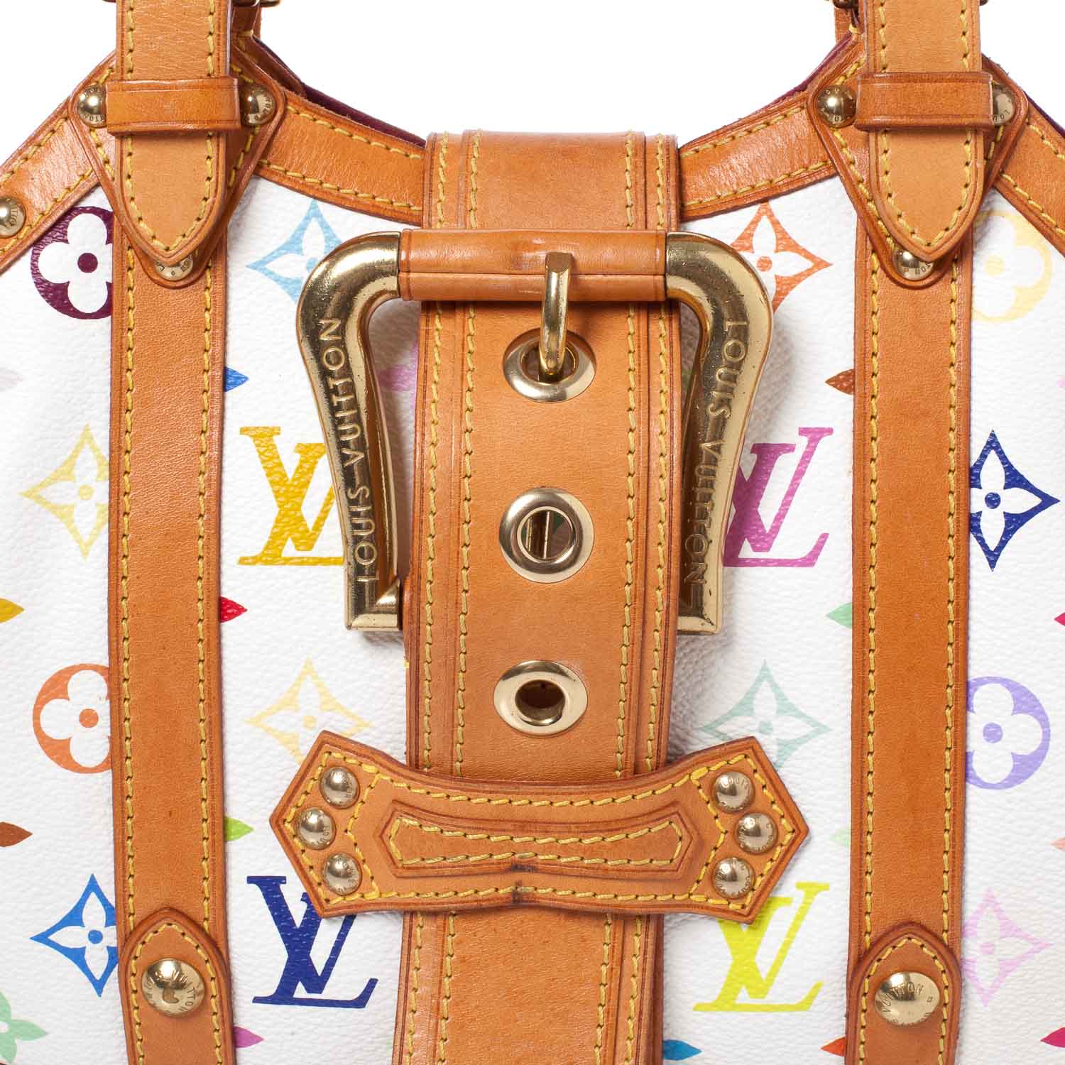 Louis Vuitton Monogram Multicolor Theda GM White 6 of 9