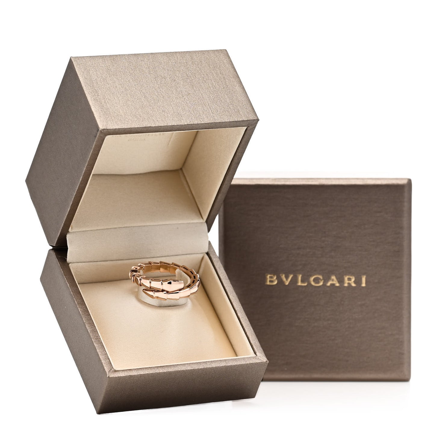 18K Rose Gold Serpenti Viper Ring XL