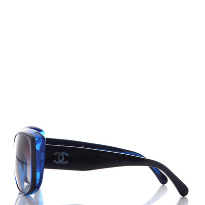Chanel Mother of Pearl CC Sunglasses 40919 Blue 3 of 7