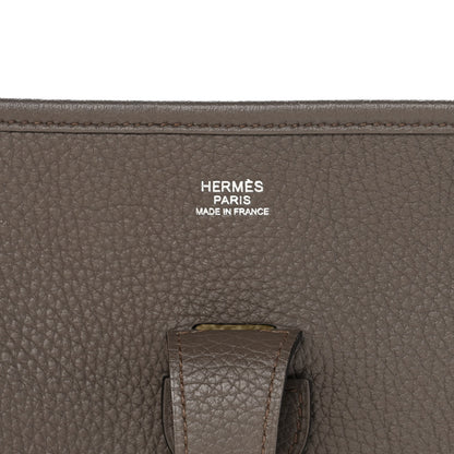 Hermes Taurillon Clemence Evelyne III GM Etain 6 of 10