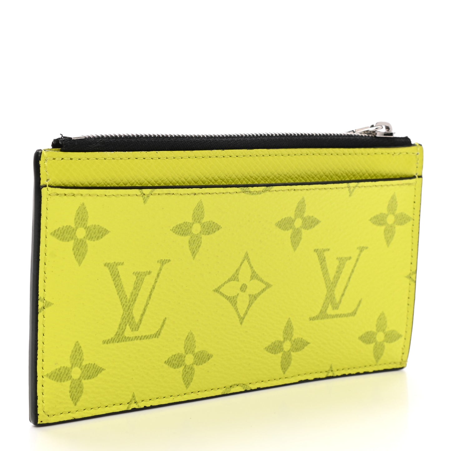 Monogram Taiga Coin Card Holder Yellow