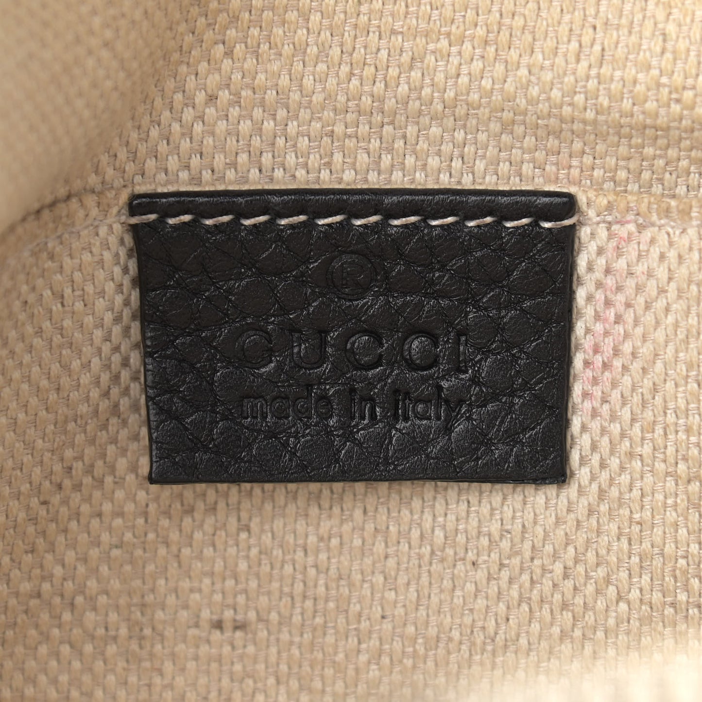 Pebbled Calfskin Small Soho Disco Bag Black