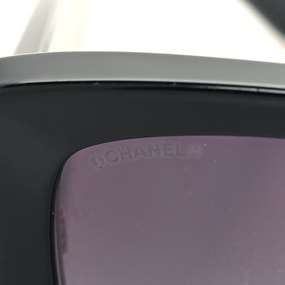 Chanel Acetate Rectangle Sunglasses 5435 Black 7 of 10