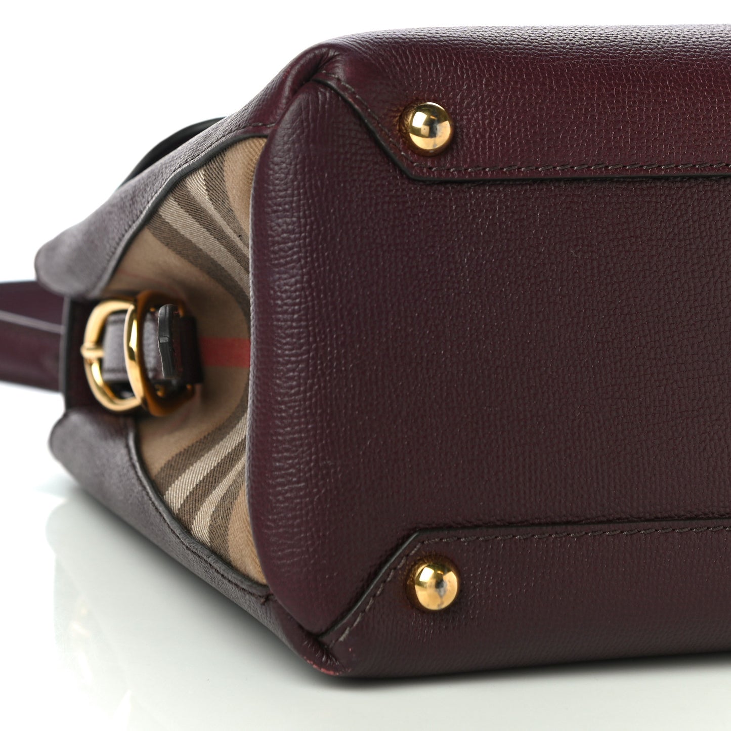 Derby Calfskin House Check Medium Camberley Burgundy