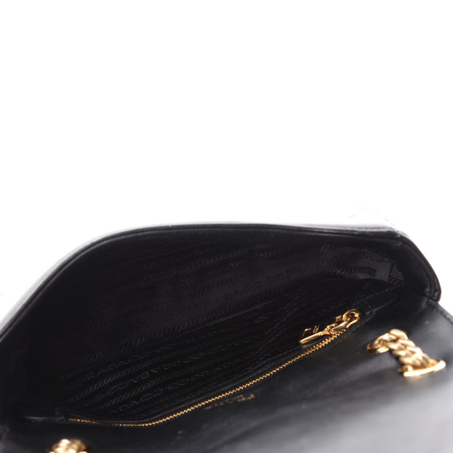 Nappa Gaufre Flap Black
