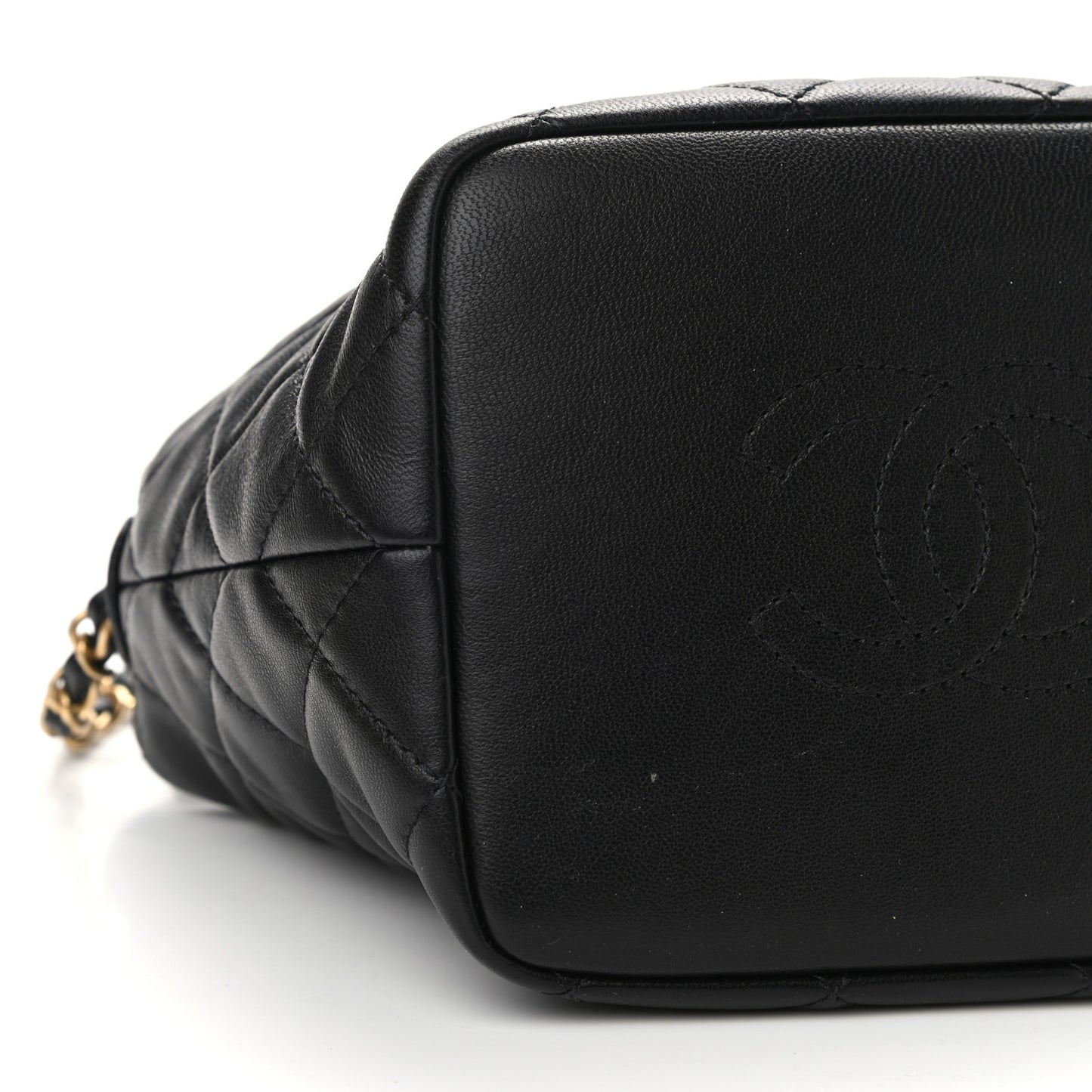 Lambskin Quilted Small Perfect Meeting Hobo Black