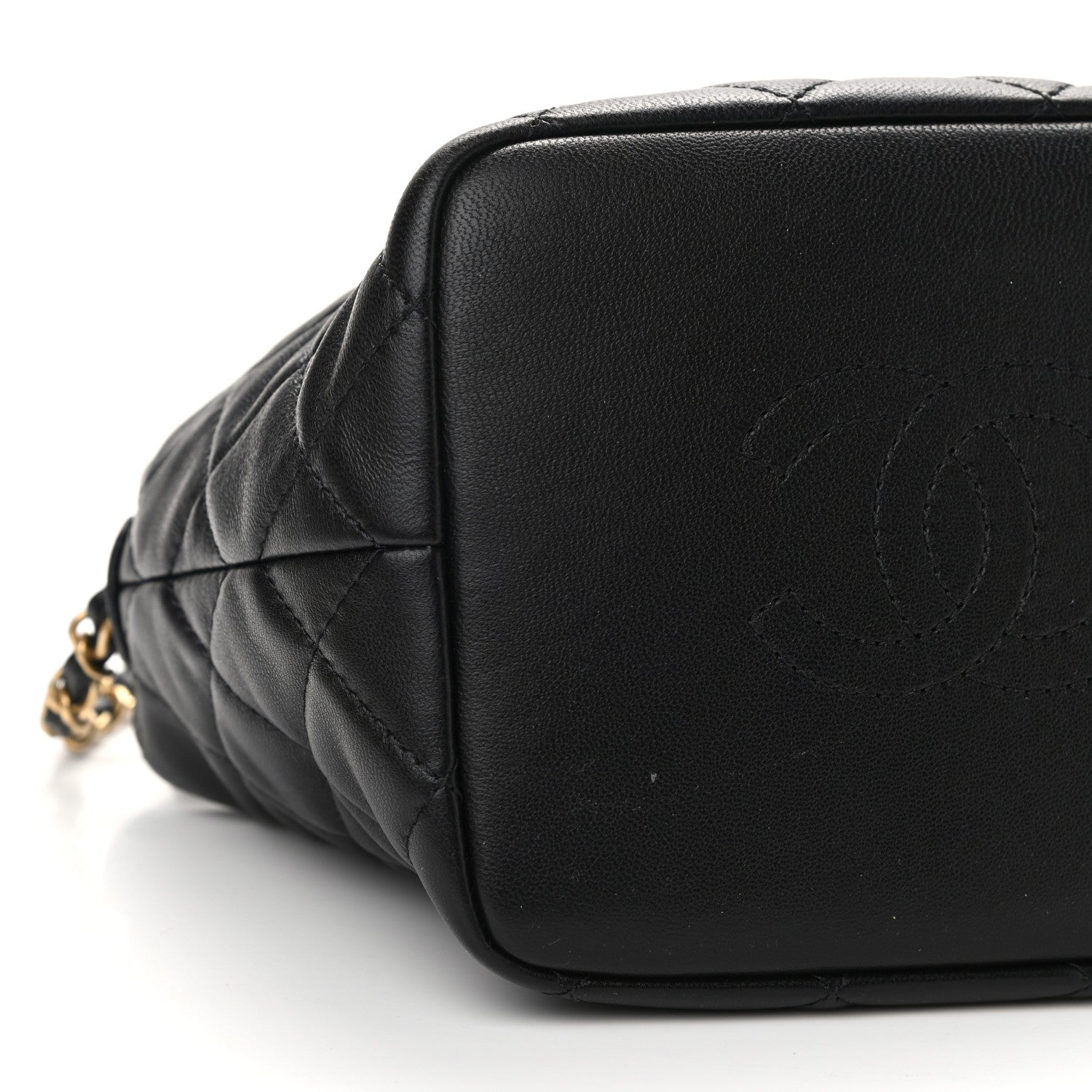 Chanel Lambskin Quilted Small Perfect Meeting Hobo Black 9 of 10